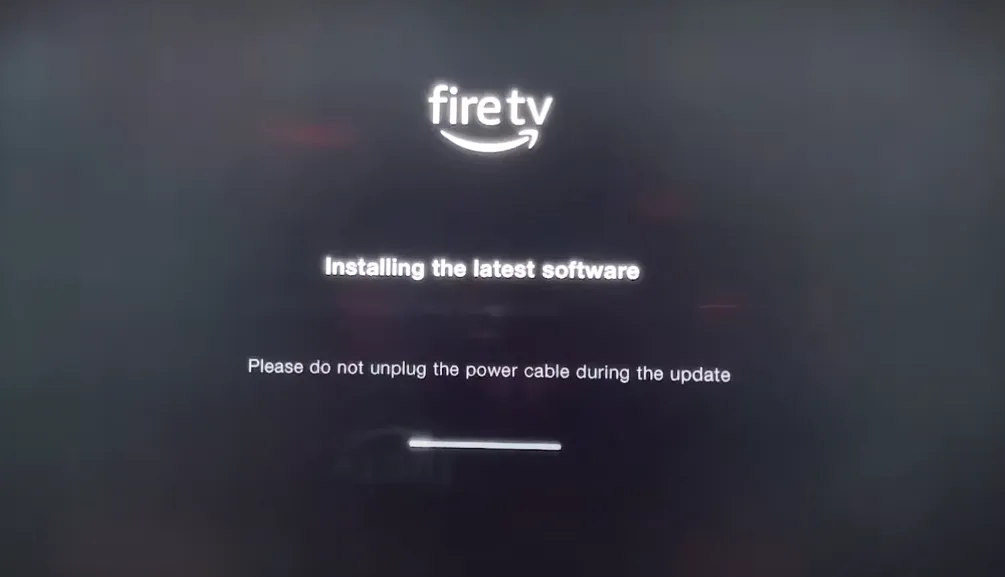 installing the latest software Fire Tv