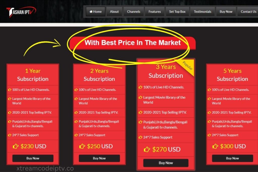 Best Prices in the iptv Market
